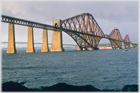 Evening light on the Forth Bridge in 1975.