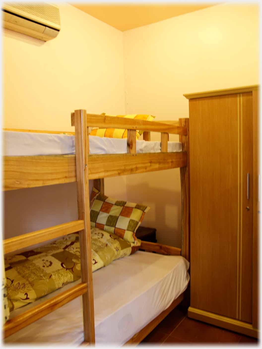 Bunks in bedroom.