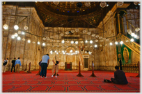 Inside the Muhammad Ali Mosque.